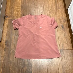 FIGS Catarina Scrub Top size X-Large Mauve